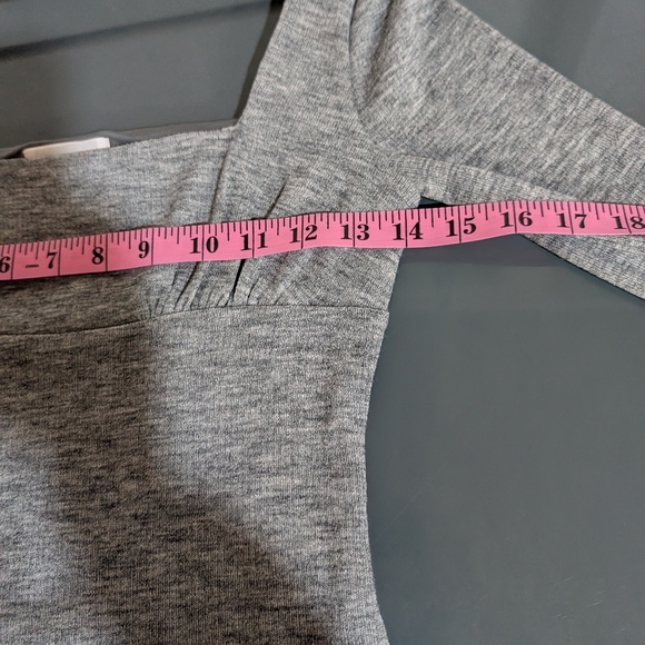 Lovers‎ + Friends Blakely Grey Balloon Sleeve Sweater Milkmaid Coquette Dainty - Picture 10 of 11